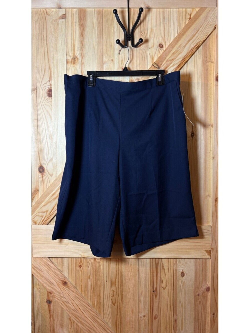 Alfred Dunner Studio Navy Blue Women's Size 18W Dress Shorts